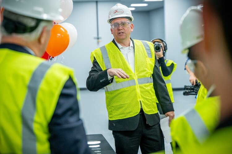 Edward Sanchez brings decades of experience in research and development of silicon carbide wafers to the SK Siltron CSS plant that opened recently in Bay County. (Photo courtesy of SK Siltron CSS)