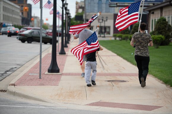 Businesses and individuals are invited to sponsor the flags every summer.