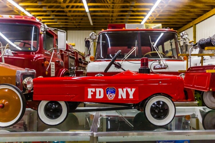 Founder Jimmie Dobson spent his life collecting firetrucks and antique toys. His collection forms the foundation of the Antique Toy and Firetruck Museum on Patterson Road.