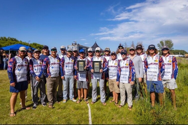 Bass fishing teams, including this one from Alabama's Auburn University, competed in a national tournament on the Saginaw Bay this summer. Fishing tournaments are a great way to introduce visitors to the region – and bring in tourism dollars.
