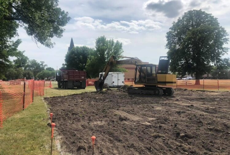 Crews are clearing the way to build an open-air fitness center inside Maplewood Park on Bay City’s East Side.