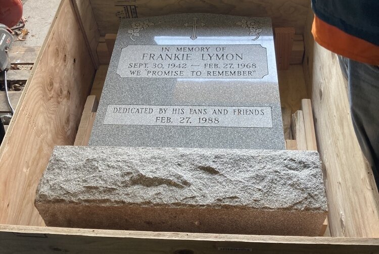 Frankie Lymon's tombstone sat in a New Jersey backyard for years before becoming part of the Michigan Rock and Roll Legends Hall of Fame in Bay City.