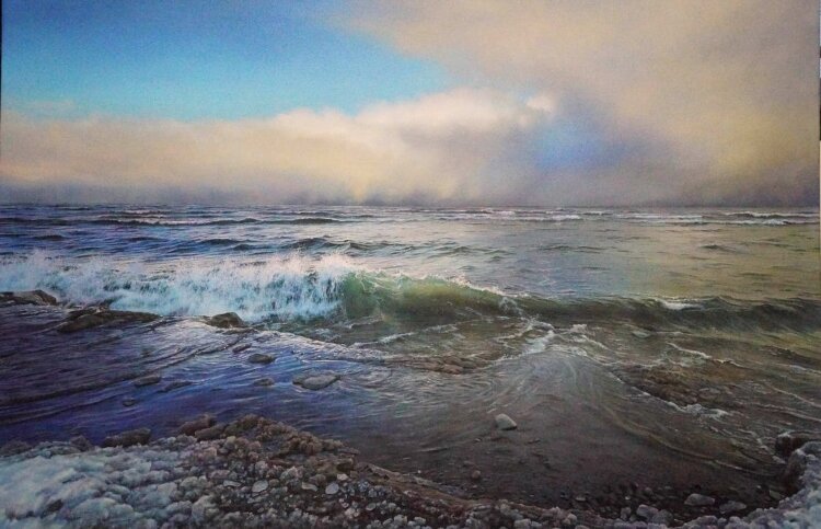 Frist Hoendervanger’s work shows Lake Huron in winter.
