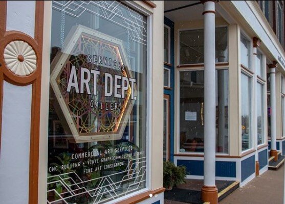 The Art Dept. is next to Midland Street Books in Bay City's Midland Street entertainment district.