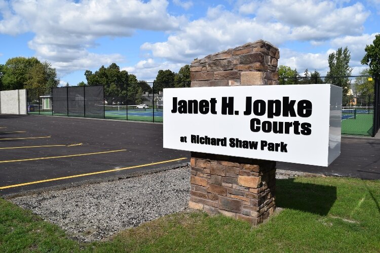 In 2019, the Janet H. Jopke Courts opened. Today, the volunteers who built the complex hope it inspires people to play tennis for fun and fitness. (Photo courtesy of the Janet H. Jopke Courts)