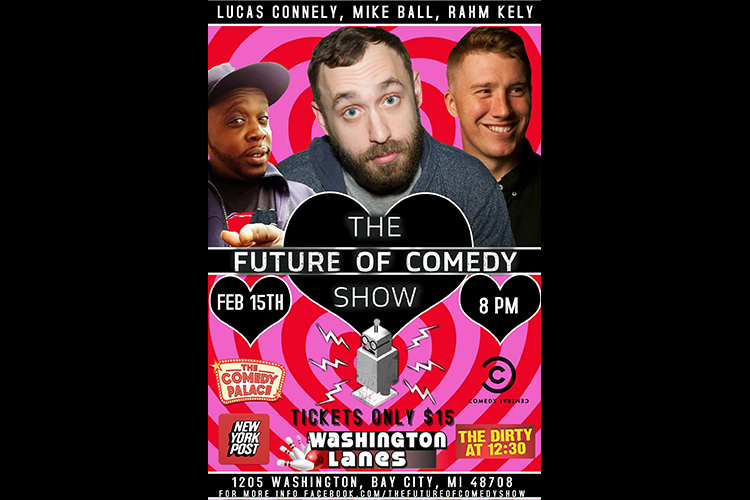 The Future of Comedy brings national-level comedic talent to Bay City every other Friday now through mid-April.