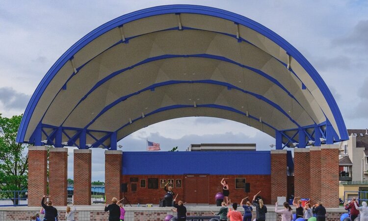 The Bay County Growth Alliance helped fund improvements to the bandshell in Wenonah Park.