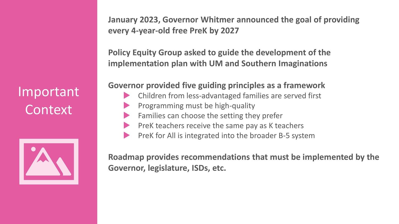 PreK for All Summary