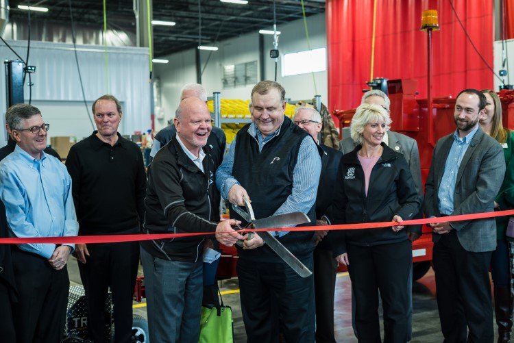 Representatives from organization across the state and Great Lakes Bay Region at Falcon's February 12th ribbon cutting. 