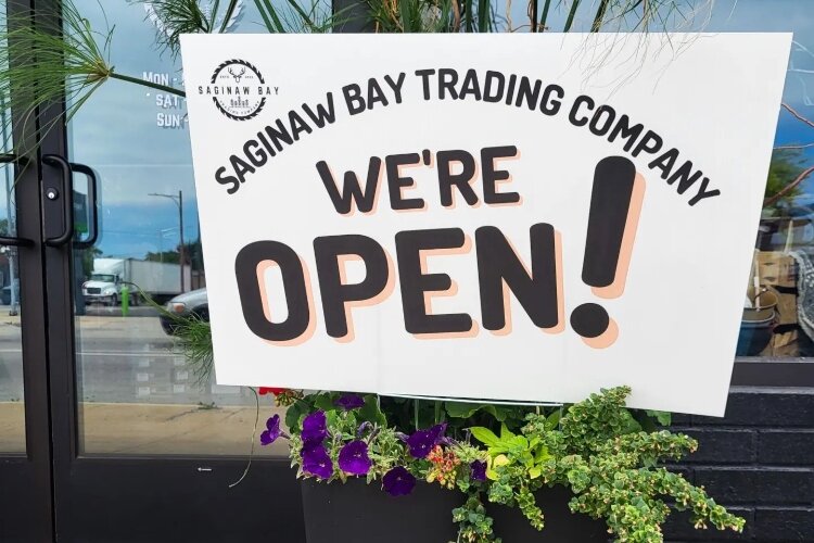The Saginaw Bay Trading Co., which bills itself as an outdoor lifestyle store, opened in Downtown Bay City early in June.