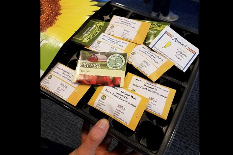 The Bay City Seed Library, which is a partnership between the Bay City Cooperative Market and the Bay County Library System, allows Bay County residents to check-out gardening seeds from the library to then plant in their own personal gardens. 