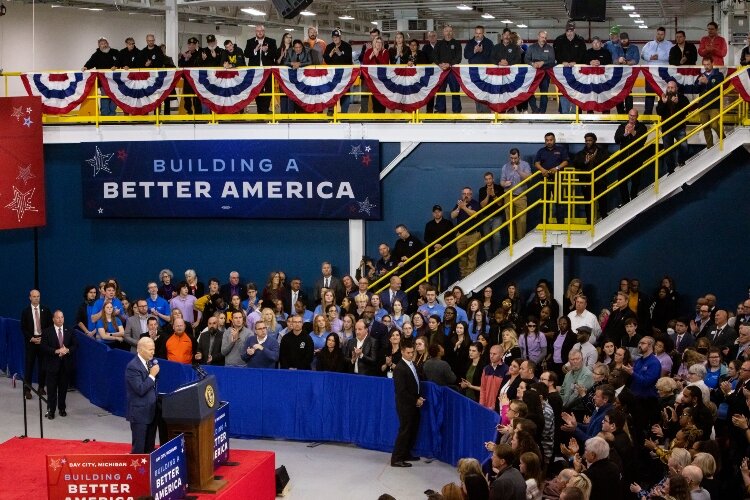 President Joe Biden in November visited SK Siltron CSS’s new production facility, hailing the company’s investment in Michigan as a 'game changer.'