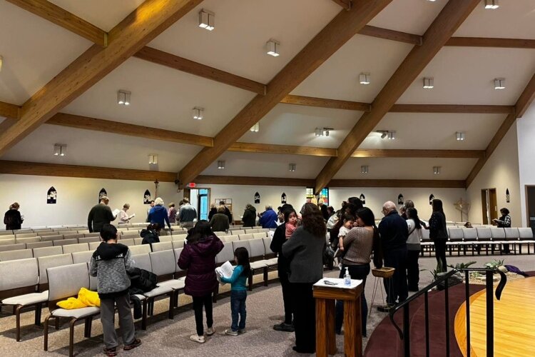 The Adoration Chapel is nestled next to the sanctuary at St. James Church, All Saints Parish. (Photo courtesy of All Saints Parish)