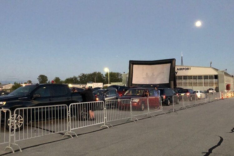 The United Way of Bay County kicked off its 2020 campaign with an outdoor, drive-in movie at the James Clements Municipal Airport. The State Theatre ran the movie and Hidden Harvest transported the equipment.