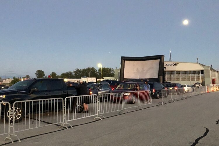 The United Way of Bay County kicked off its 2020 campaign with an outdoor, drive-in movie at the James Clements Municipal Airport. The State Theatre ran the movie and Hidden Harvest transported the equipment.