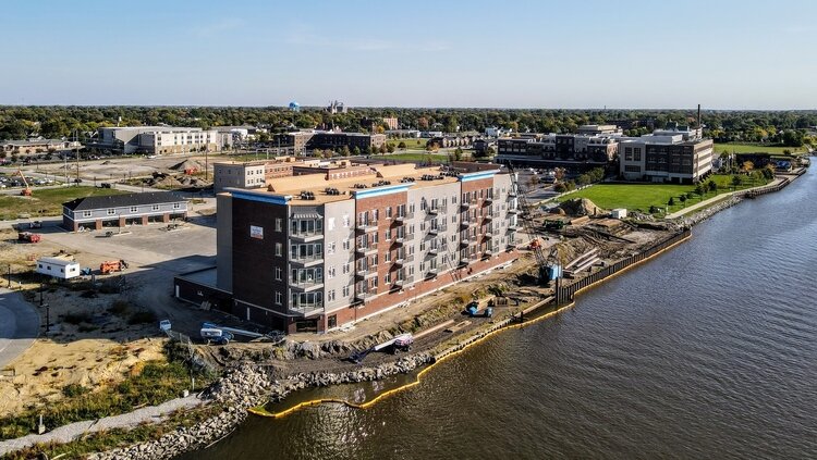 Work finished on Rivers Edge Apartments in November and nearly all the units already are leased.