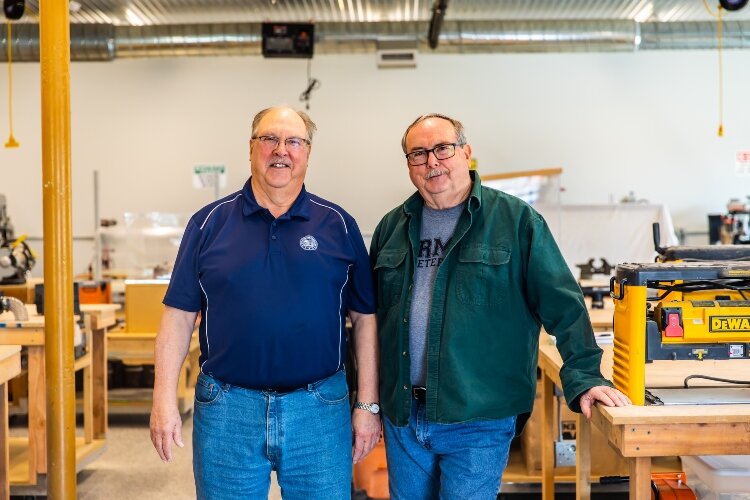 Mike Jamrog, at right, and Keith Markstrom, at left, are two of about 8,000 veterans who make their homes in Bay County.