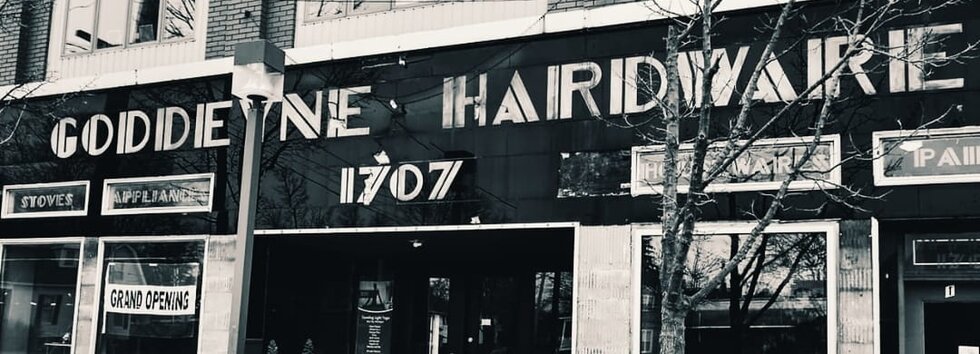 The L-shaped Goddeyne building, which has storefronts on both North Johnson and 3rd streets, has been the source of Bay City memories since it was built in 1908.