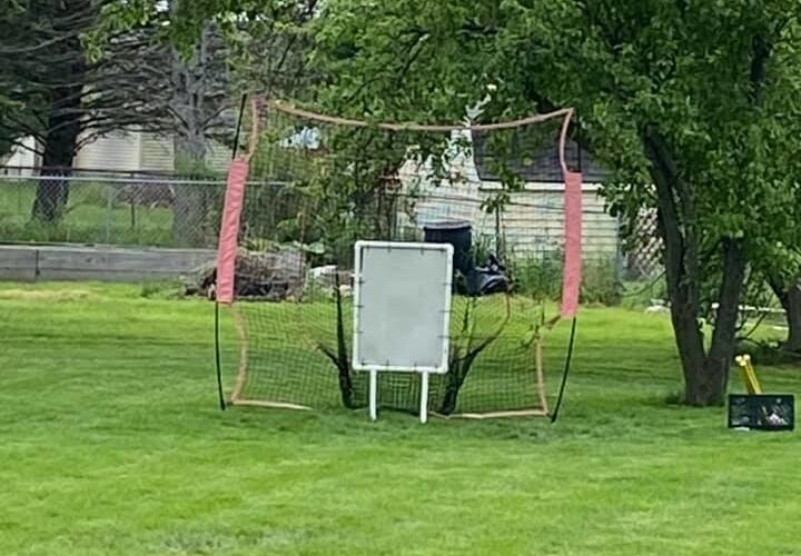 Landon Yurgaites, 14, built a Wiffle Ball field and created a league to stay in the game this summer.