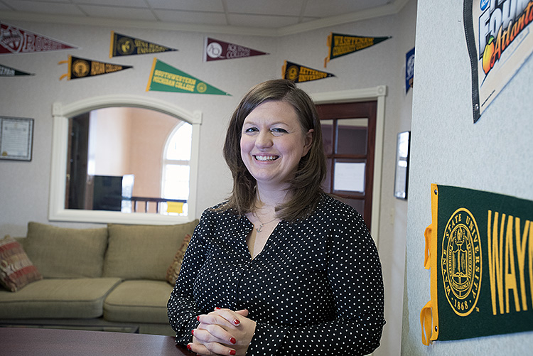 Brandi Johnson of the Michigan College Access Network-Photo Dave Trumpie