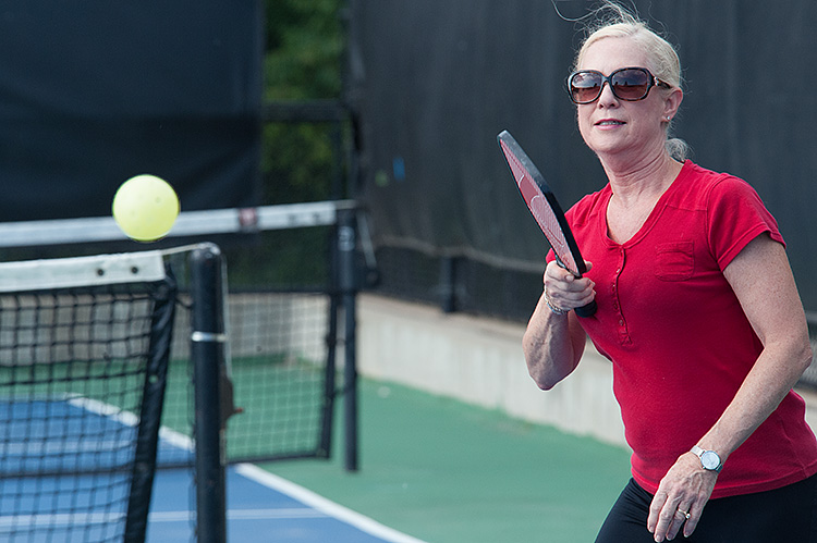 Pickleball action at the MAC - Photo Dave Trumpie