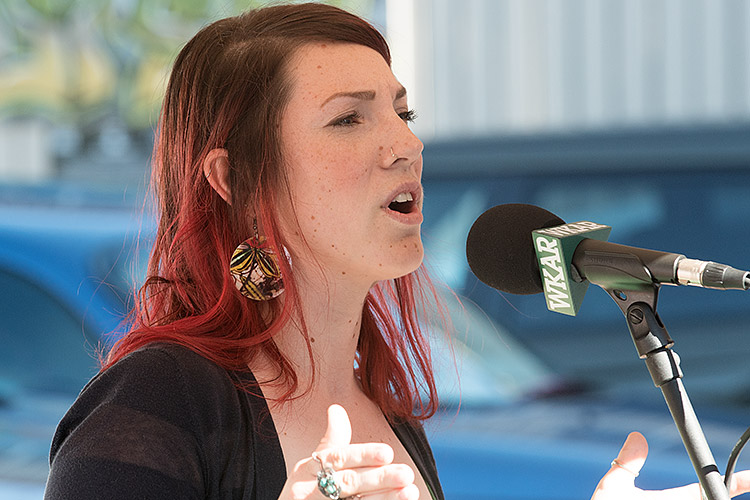 Storytellers speak at Allen Market Place - Photo Dave Trumpie