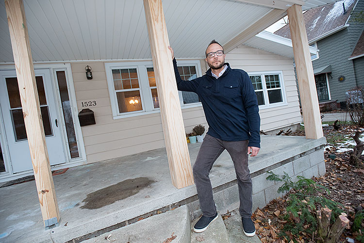 Jon Kolbasa at one of his projects - Photo Dave Trumpie