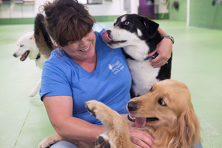 Janice Milligan at Doggy Daycare & Spa Lansing - Photo Dave Trumpie