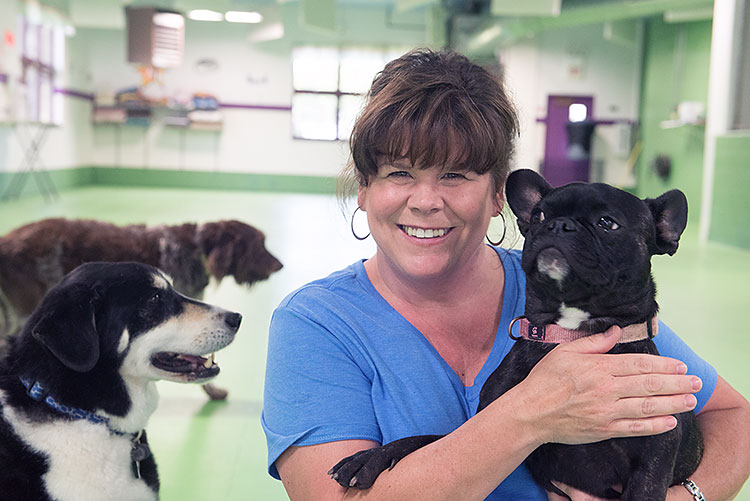 Janice Milligan at Doggy Daycare & Spa Lansing - Photo Dave Trumpie