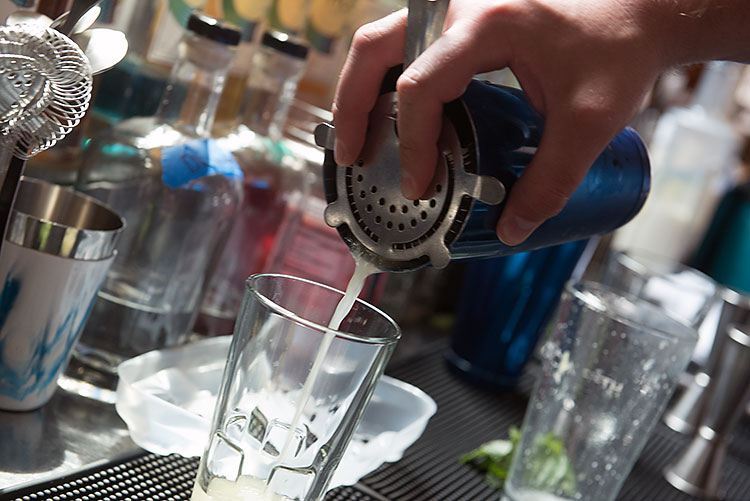 Making drinks at American Fifth Spirits - Photo Dave Trumpie