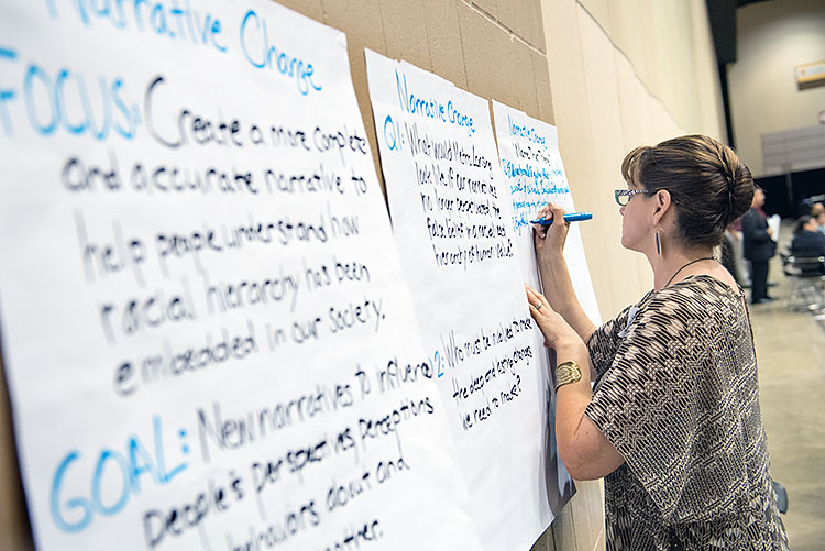 Participants in the One Lansing: Truth, Racial Healing & Transformation of Lansing Community Launch – Photo Dave Trumpie