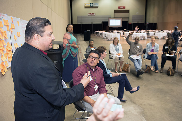 Participants in the One Lansing: Truth, Racial Healing & Transformation of Lansing Community Launch – Photo Dave Trumpie