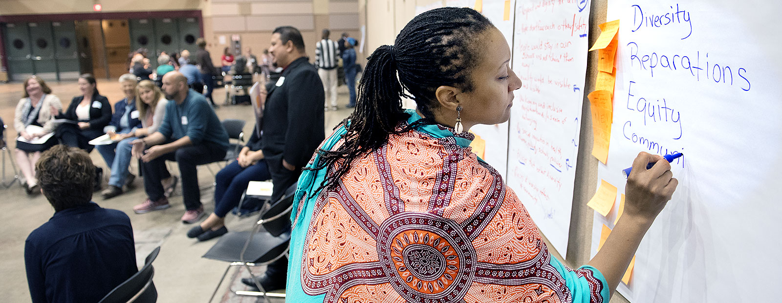 Participants in the One Lansing: Truth, Racial Healing & Transformation of Lansing Community Launch – Photo Dave Trumpie