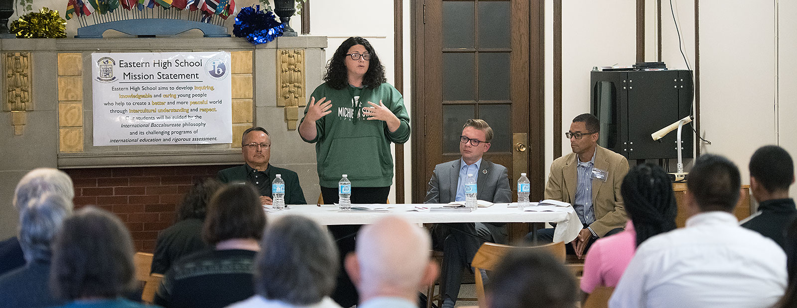 Lansing City Council candidates at Eastern High School - Photo Dave Trumpie