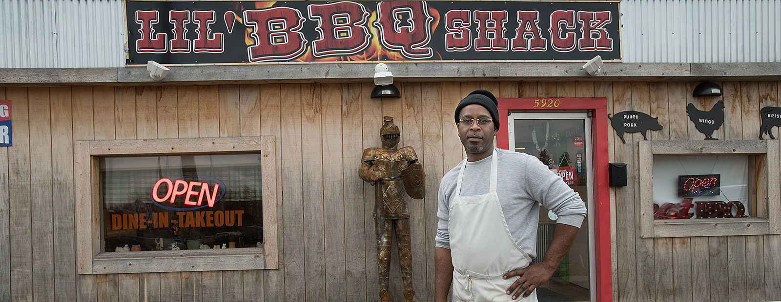 Juliano Jean-Jules at Lil BBQ Shack - Photo Dave Trumpie