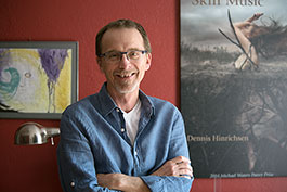 Dennis Hinrichsen, Lansing's new Poet Laureate - Photo Dave Trumpie