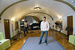 Sergei Kvitko in his Lansing home studio - Photo Dave Trumpie