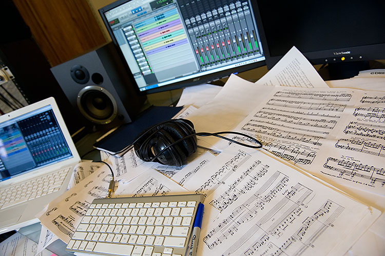 Sergei Kvitko in his Lansing home studio - Photo Dave Trumpie