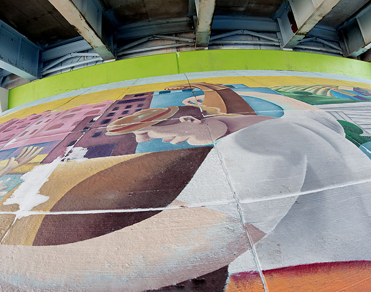 Mural project along Michigan Avenue - Photo Dave Trumpie