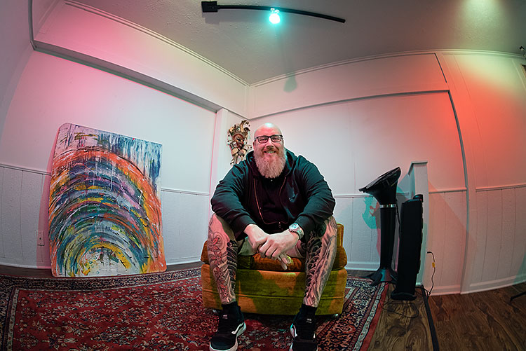 Andrew Sandstedt at Cedar Street Art Collective - Photo Dave Trumpie