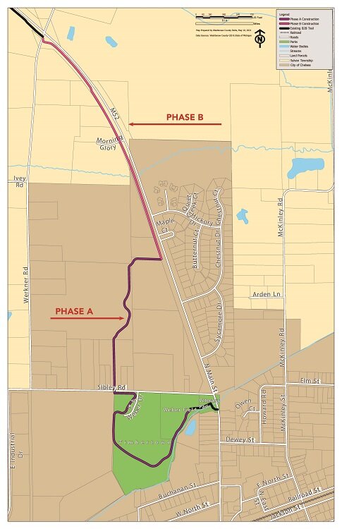 Map of planned Chelsea extension