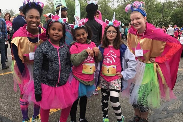 Soleil Wiley (second from left) gets dressed up for a GOTR event.