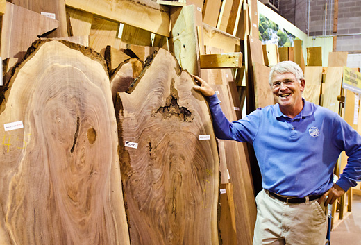 Gary Urick at the Urbanwood Marketplace at the Recycle Ann Arbor Reuse Center