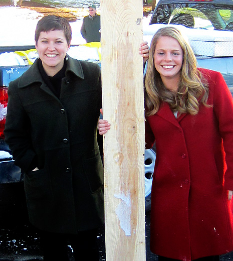 L to R - Jessica Simons and Margaret Studer of Urbanwood, photo courtesy Jessica Simons