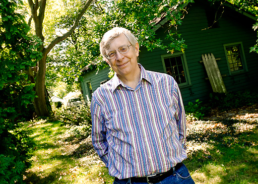 Bill Knudstrup at his Oak Street home