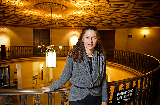 Kira Berman at the U of M Exhibit Museum of Natural History