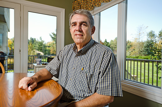 Mikel de Irala at his Saline home