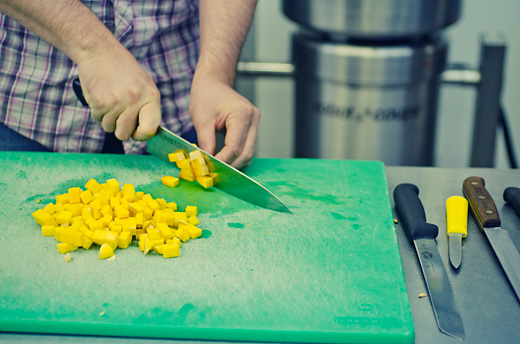 Brad Greenhill preparing food