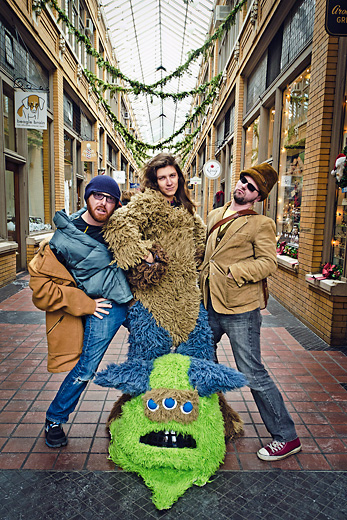 L to R Trevor Stone, Natalie Berry and Chris Sandon