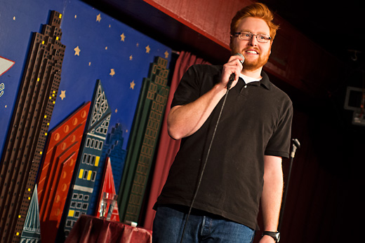 Open mic at the Ann Arbor Comedy Showcase